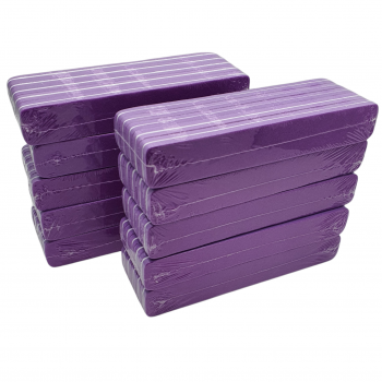 50 pcs. Polishing Foam Boards, rectangular, Superflex, lilac (medium grit) - Kopie